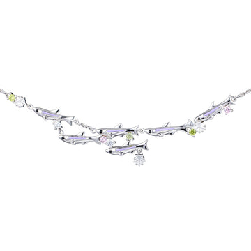 Freedom fish necklace
