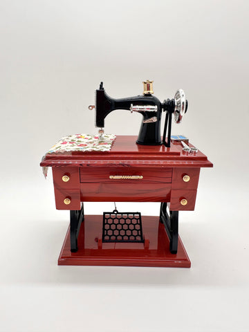 Nostalgic retro simulation sewing machine music box music box creative gift