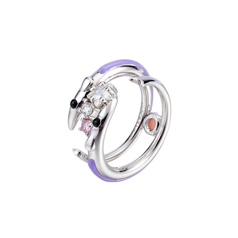 Freedom Pisces gemstone open ring