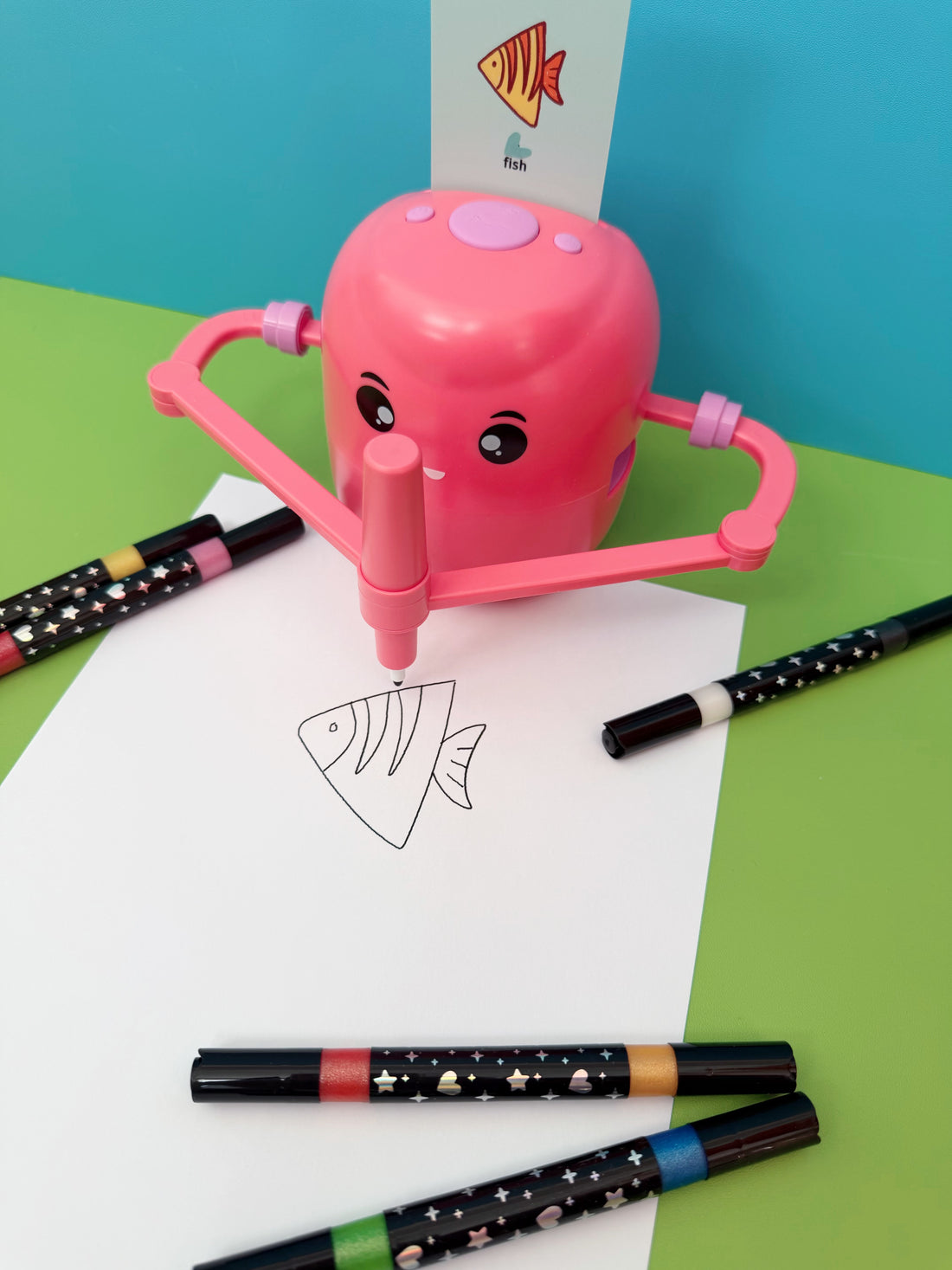 Drawing Robot for Kids.Doodle Bot.WIth 100 Word Cards